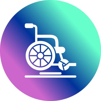 Wheel Chair Vector Icon