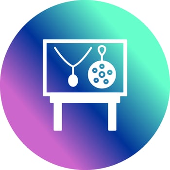 Jewel Exhibit Vector Icon