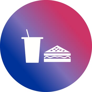 Unique Lunch Vector Icon