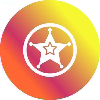 Sheriff Vector Icon