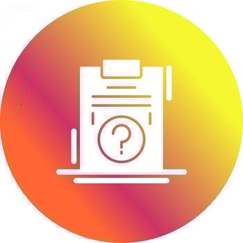 Question Unique Vector Icon