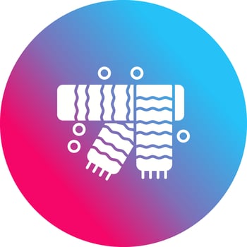 Winter Scarf Vector Icon
