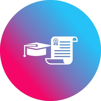 Unique Graduation Vector Icon