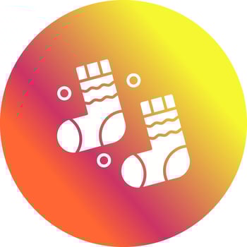 Winter Socks Vector Icon