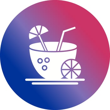 Coconut Drink Vector Icon
