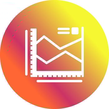 Spline Chart Vector Icon