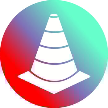 Unique Cone Vector Icon