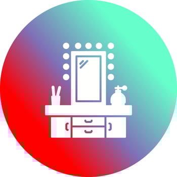 Dressing Table Vector Icon