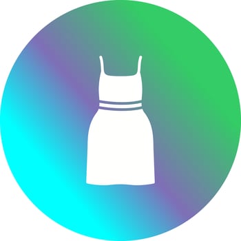 Cocktail Dress Vector Icon
