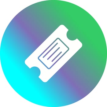 Ticket Vector Icon