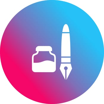 Ink and Pen Vector Icon
