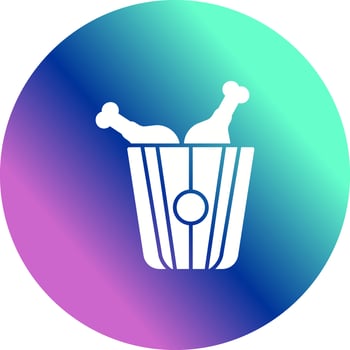 Fried Chicken Vector Icon