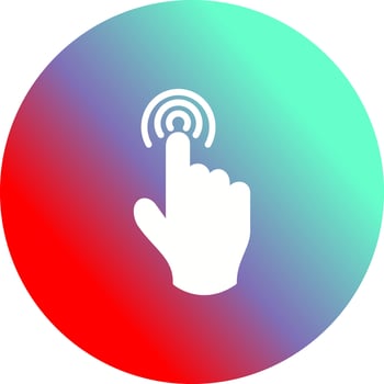Danger of Hand Press Vector Icon