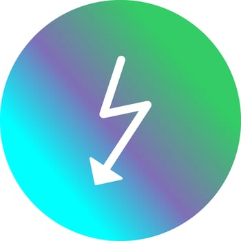 Unique Flash Vector Icon