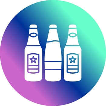 Beer Bottles Vector Icon