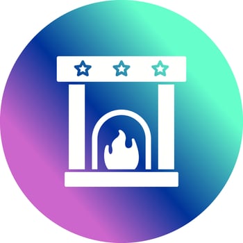Fireplace Vector Icon