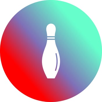 Bowling Pin Vector Icon