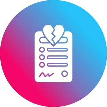 Divorce Vector Icon