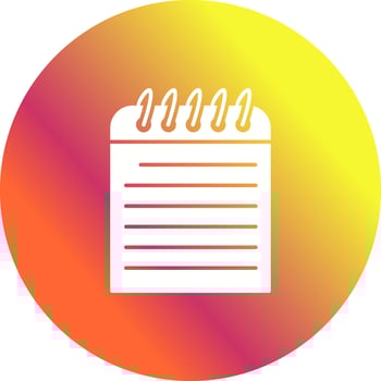 Unique Note Vector Icon