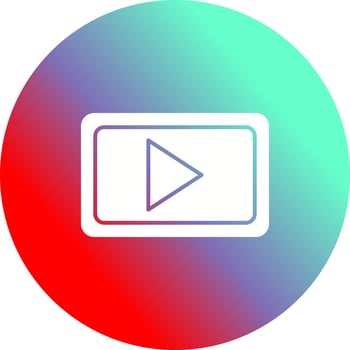 Unique Video Communication Vector Icon