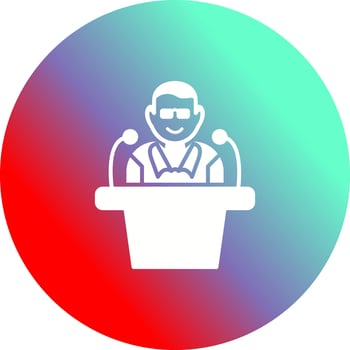 Unique Lecture Vector Icon
