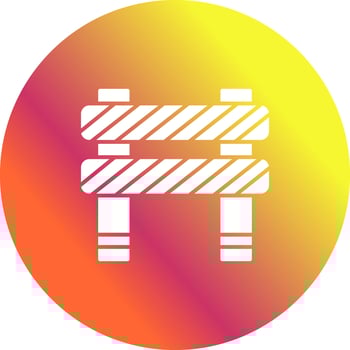 Unique Barrier Vector Icon