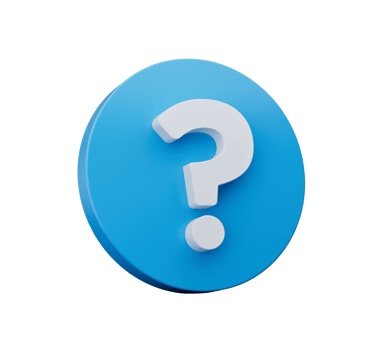 Blue question mark icon sign or ask FAQ answer Symbol isolated 3D illustration png