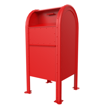 Mailbox isolated on transparent png