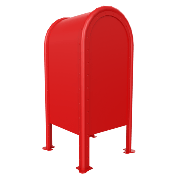 Mailbox isolated on transparent png
