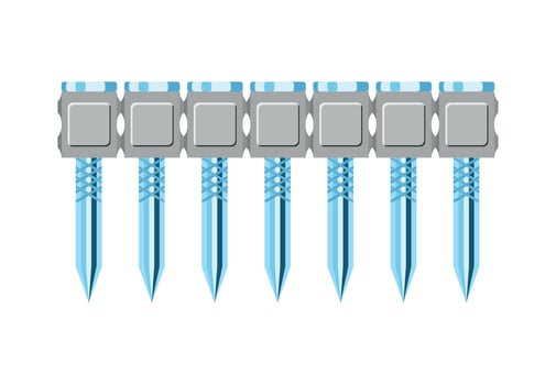 Vector illustration of Self-tapping screw