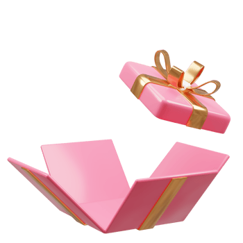 3D rendering  cute gift box png