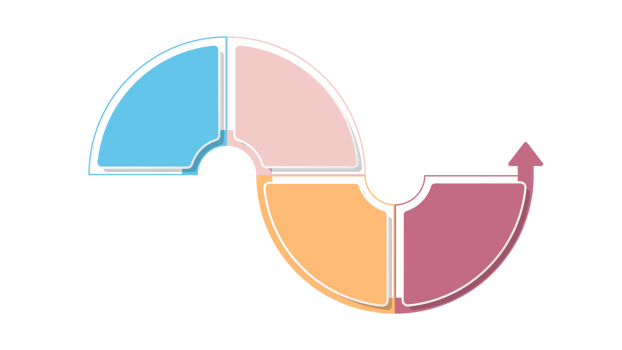 Infographic with 4 steps, process or options. png