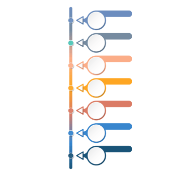 Infographic with 7 steps, process or options. png
