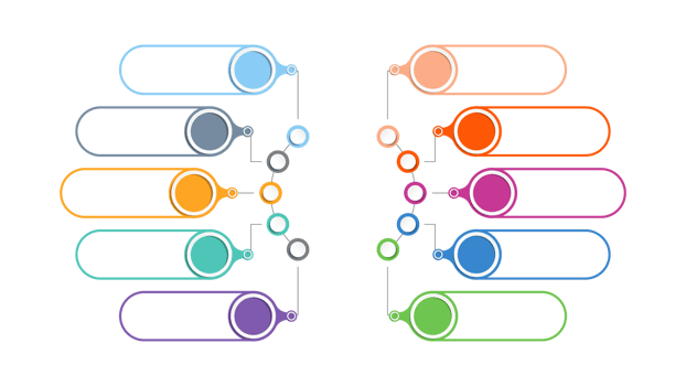 Infographic with 8 steps, process or options. png