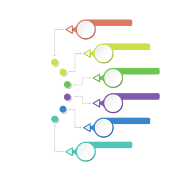 Infographic with 6 steps, process or options. png