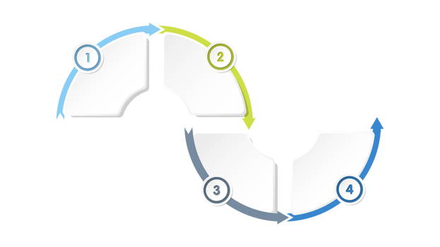 Infographic with 4 steps, process or options. png
