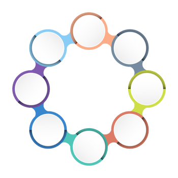 Infographic with 8 steps, process or options. png