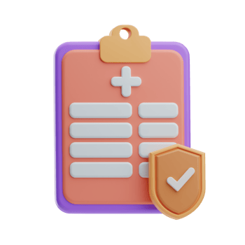 insurance object medical illustration 3d png