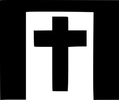 vector illustration of cross shape