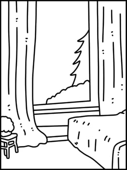 vector illustration of room in the home