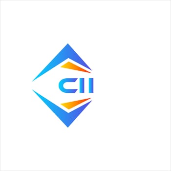 CII abstract technology logo design on white background. CII creative initials letter logo concept. vector