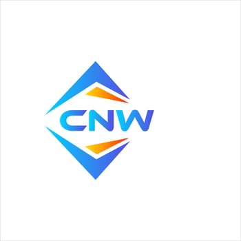 CNW abstract technology logo design on white background. CNW creative initials letter logo concept. vector