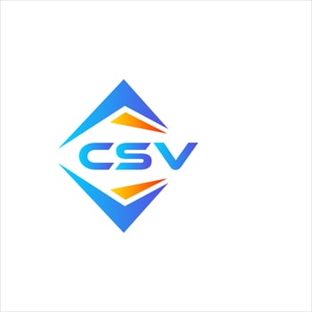 CSV abstract technology logo design on white background. CSV creative initials letter logo concept. vector