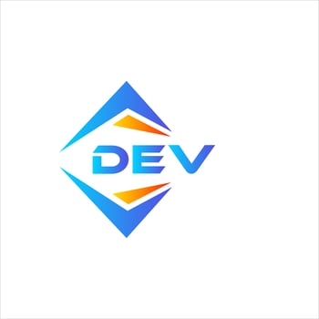 DEV abstract technology logo design on white background. DEV creative initials letter logo concept. vector