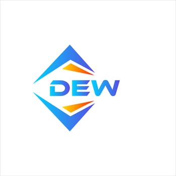 DEW abstract technology logo design on white background. DEW creative initials letter logo concept. vector