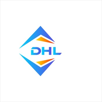 DHL abstract technology logo design on white background. DHL creative initials letter logo concept. vector