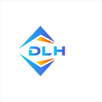 DLH abstract technology logo design on white background. DLH creative initials letter logo concept. vector
