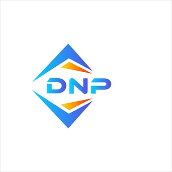 DNP abstract technology logo design on white background. DNP creative initials letter logo concept. vector