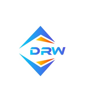DRW abstract technology logo design on white background. DRW creative initials letter logo concept. vector