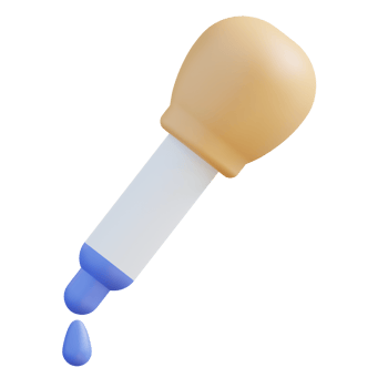 3D illustration eyedropper graphic design png